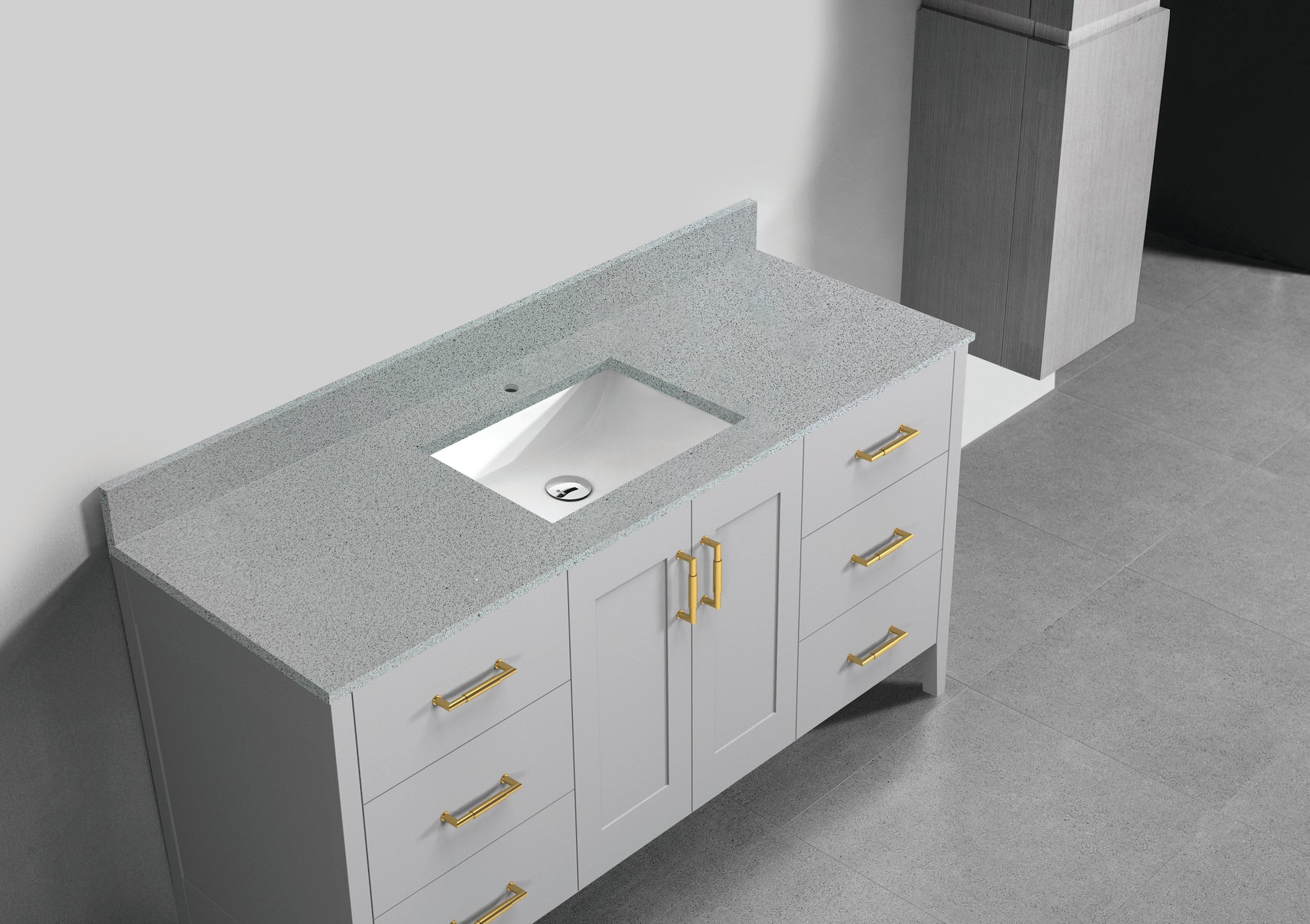Madeli Quartzstone Countertop, 60" x 18" x 3/4"