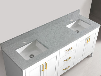 Madeli Quartzstone Countertop, 72" x 18" x 3/4"