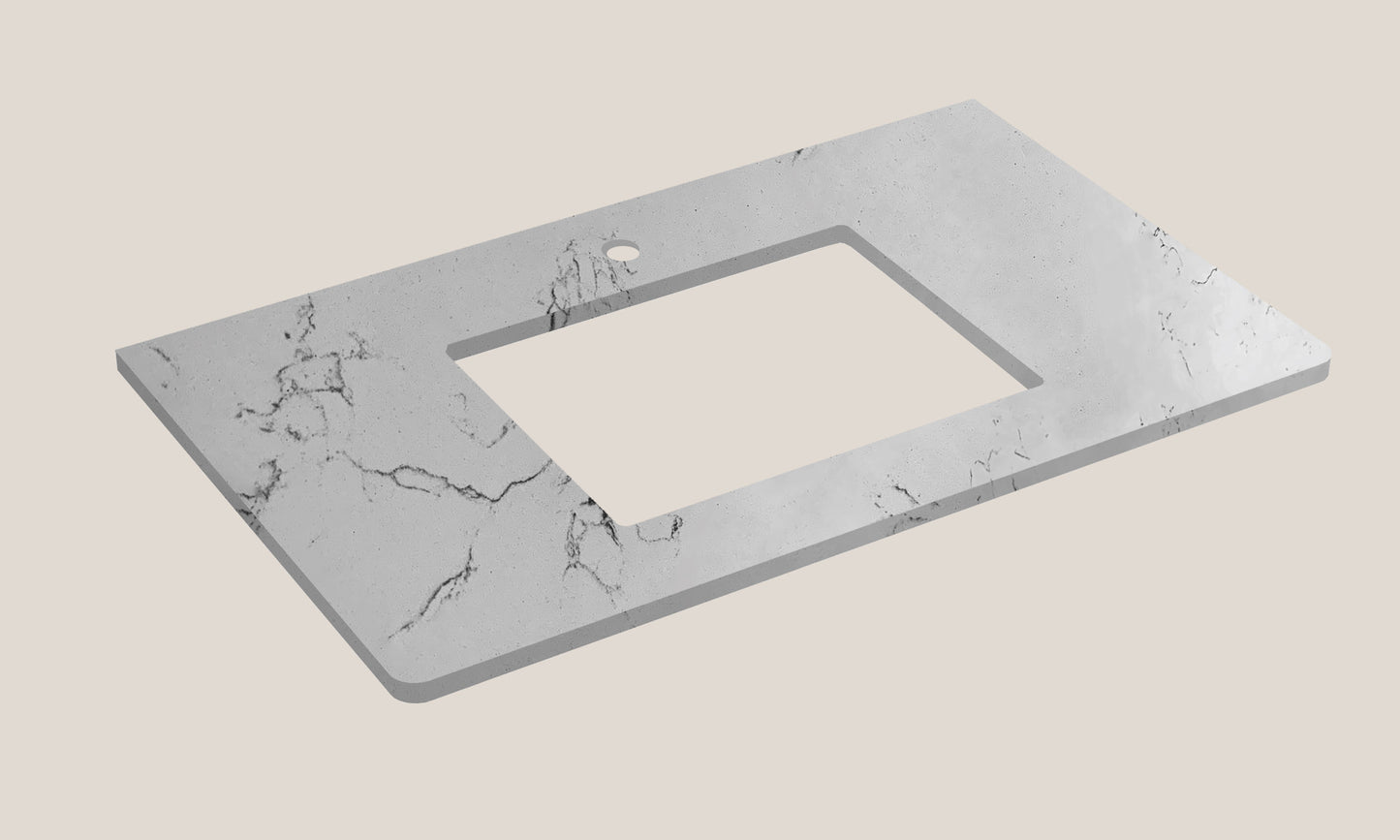 Quartzstone Countertop, 30" x 22" x 3/4"
