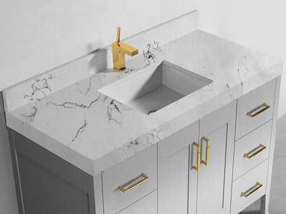 Quartzstone Countertop, 48" x 22" x 3"
