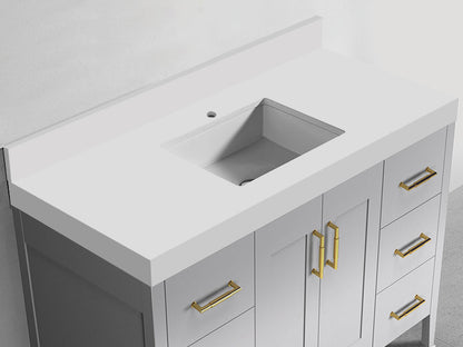 Quartzstone Countertop, 48" x 22" x 3"