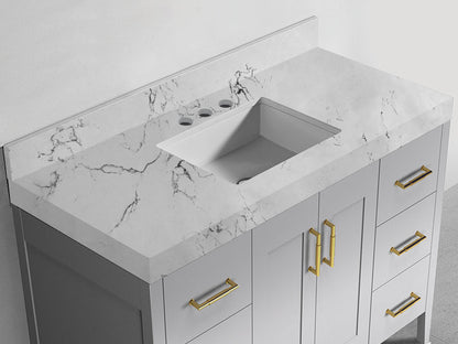 Quartzstone Countertop, 48" x 22" x 3"