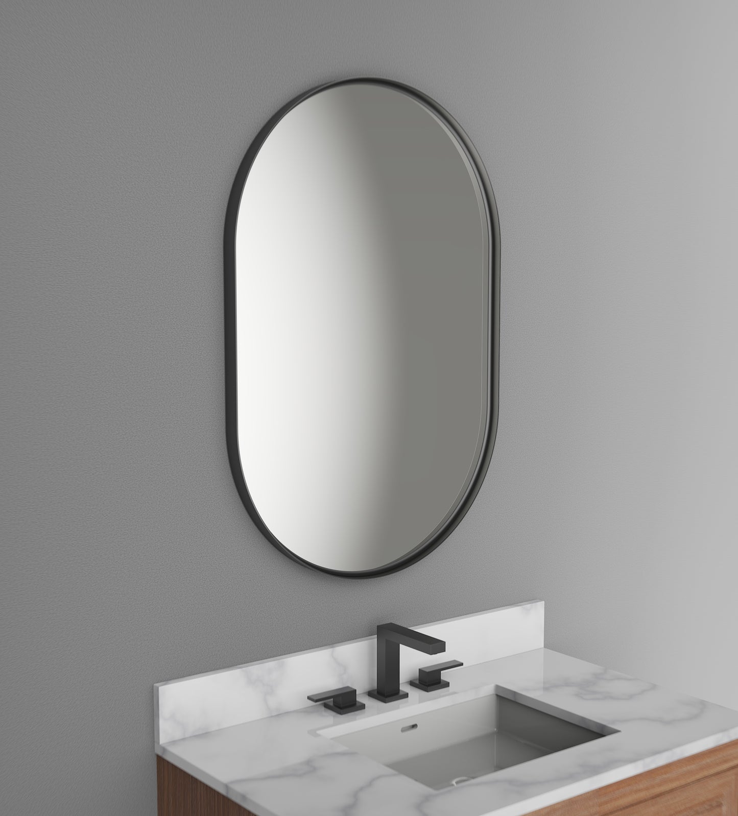 Madeli Ellipse Framed Mirror