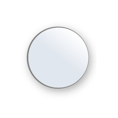 "O" Mirror, Round, Plain Edge