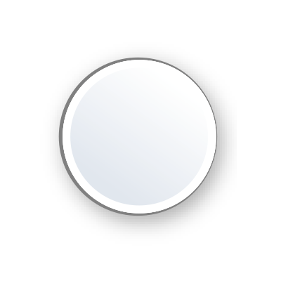 "O" Mirror, Round, Plain Edge