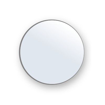 "O" Mirror, Round, Plain Edge