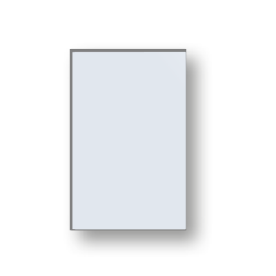 Vetro Mirror, 16"x 36" x 3/4", Rectangular