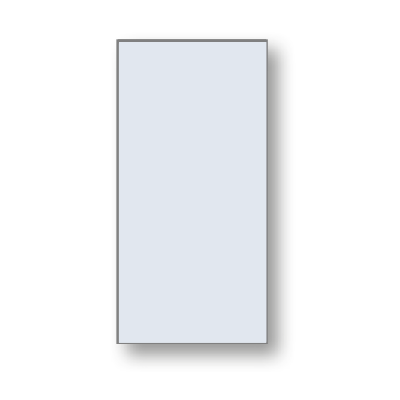 Vetro Mirror, 16"x 36" x 3/4", Rectangular