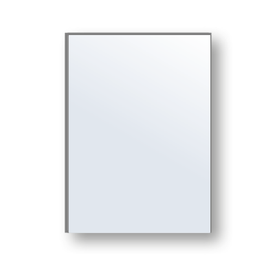 Vetro Mirror, 16"x 36" x 3/4", Rectangular