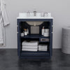 Custom image for Dark Blue with Brushed Nickel Trim / No Mirror