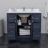 Custom image for Dark Blue with Brushed Nickel Trim / No Mirror