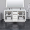 Custom image for White with Brushed Nickel Trim / 58