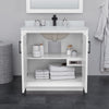 Custom image for White with Matte Black Trim / White Quartz / 34