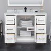 Custom image for White with Matte Black Trim / White Quartz / 46