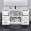 Custom image for White with Brushed Nickel Trim / No Mirror
