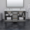 Custom image for Dark Gray with Matte Black Trim / White Cultured Marble / No Mirror
