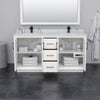 Custom image for White with Satin Bronze Trim / White Quartz / 58
