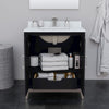 Custom image for Black with Brushed Nickel Trim / No Mirror