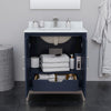 Custom image for Dark Blue with Brushed Nickel Trim / No Mirror