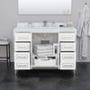 Custom image for White with Satin Bronze Trim / White Quartz / No Mirror