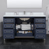 Custom image for Dark Blue with Brushed Nickel Trim / No Mirror