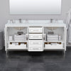 Custom image for White with Satin Bronze Trim / White Quartz / No Mirror