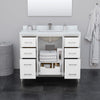 Custom image for White with Matte Black Trim / Giotto Quartz / No Mirror