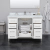 Custom image for White with Brushed Nickel Trim / No Mirror