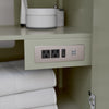 Custom image for Light Green with Brushed Nickel Trim / White Cultured Marble / No Mirror