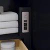 Custom image for Black with Brushed Nickel Trim / White Quartz / No Mirror