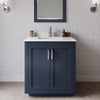 Custom image for Dark Blue with Brushed Nickel Trim / Giotto Quartz / No Mirror