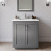 Custom image for Dark Gray with Brushed Nickel Trim / Carrara Cultured Marble / No Mirror