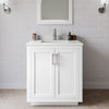 Custom image for White with Brushed Nickel Trim / Giotto Quartz / 24