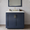 Custom image for Dark Blue with Brushed Gold Trim / Giotto Quartz / 34