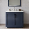 Custom image for Dark Blue with Brushed Nickel Trim / White Quartz / 34