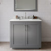 Custom image for Dark Gray with Brushed Nickel Trim / Giotto Quartz / 34