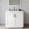 Custom image for White with Matte Black Trim / White Quartz / No Mirror