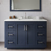 Custom image for Dark Blue with Brushed Nickel Trim / Giotto Quartz / 46