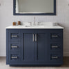Custom image for Dark Blue with Brushed Nickel Trim / White Quartz / 46