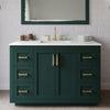 Custom image for Green with Brushed Gold Trim / Giotto Quartz / 46