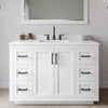 Custom image for White with Matte Black Trim / White Quartz / No Mirror