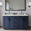 Custom image for Dark Blue with Matte Black Trim / White Quartz / No Mirror