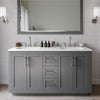 Custom image for Dark Gray with Brushed Nickel Trim / Giotto Quartz / No Mirror