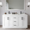 Custom image for White with Matte Black Trim / White Quartz / 58