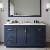 Custom image for Dark Blue with Brushed Nickel Trim / Giotto Quartz / No Mirror