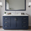 Custom image for Dark Blue with Brushed Nickel Trim / White Quartz / 58