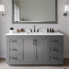 Custom image for Dark Gray with Matte Black Trim / White Quartz / 58