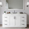Custom image for White with Matte Black Trim / White Quartz / 58