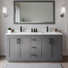Custom image for Dark Gray with Matte Black Trim / White Quartz / 58