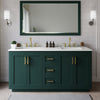 Custom image for Green with Brushed Gold Trim / Giotto Quartz / No Mirror